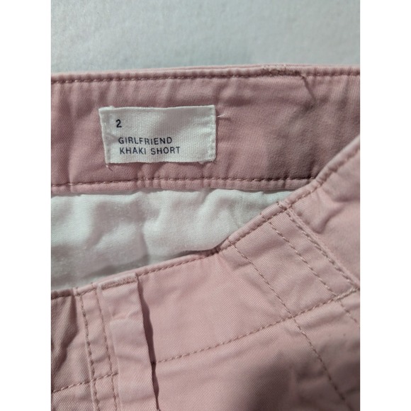 Gap Women's Girlfriend Khaki Shorts Sz 2 Dusty Pink Stretch Utility Casual - Picture 7 of 9
